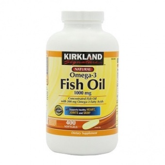 Dầu Cá Kirkland Fish Oil Omega 3 - Bổ Mắt, Tốt Tim Mạch 400 Viên