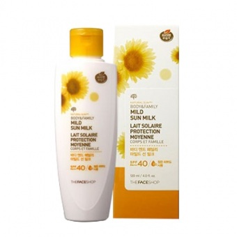 Kem Chống Nắng Natural Sun Body & Family Mild The Face Shop