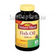 Dầu Cá NatureMade Fish Oil + Omega-3 180 Viên Của Mỹ