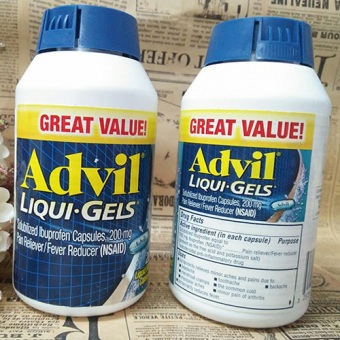 Thuốc advil liqui gels viên uống giảm đau của Mỹ, giá tốt