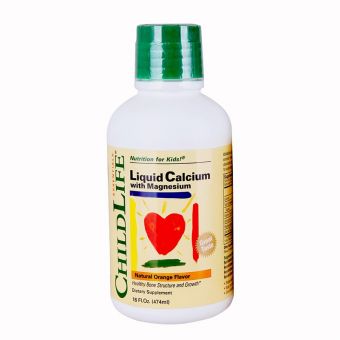 Vitamin Childlife Của Mỹ Bổ Sung Canxi Và Kẽm Cho Bé - Chai 474ml