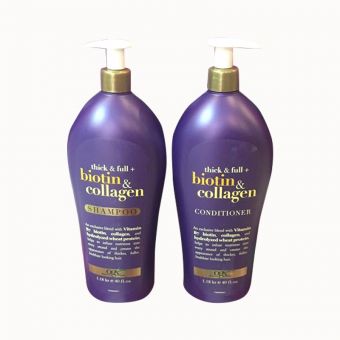 Bộ đôi dầu gội xả Biotin & Collagen 1,18 lít chuẩn Mỹ