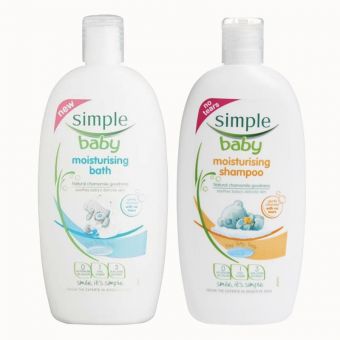 Bộ đôi sữa tắm và dầu gội Simple Baby chuẩn Anh