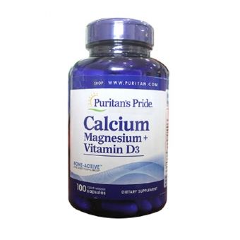 Viên bổ sung Calcium Magnesium Vitamin D3 Puritan's Pride