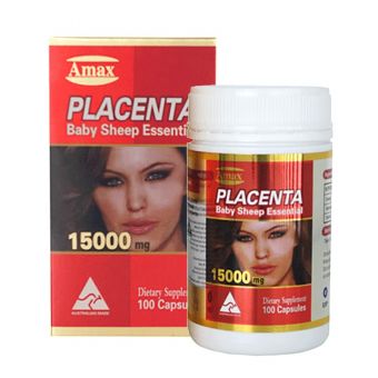 Viên Uống Nhau Thai Cừu Amax Placenta 15000mg Của Úc-100 Viên