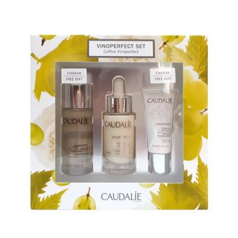 Set Caudalie Vinoperfect 3 món dưỡng trắng mờ vết thâm