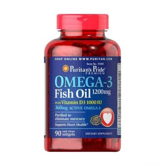 Dầu Cá Omega 3 Fish Oil 1200mg 90 Viên-Puritan’s Pride