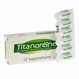 Thuốc đặt trĩ Titanoreine của Pháp - Thuốc đặt trĩ ngoại 12 viên