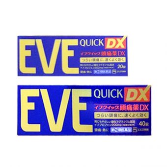 Thuốc giảm đau hạ sốt Eve Quick DX 20 viên, 40 viên