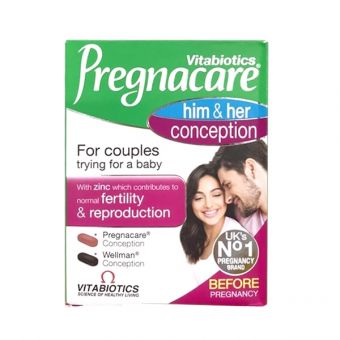 Viên uống Vitabiotics Pregnacare Him & Her Conception 60 viên