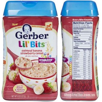 Bột Ngũ Cốc Gerber Cho Trẻ Em Của Mỹ - Hộp 227g