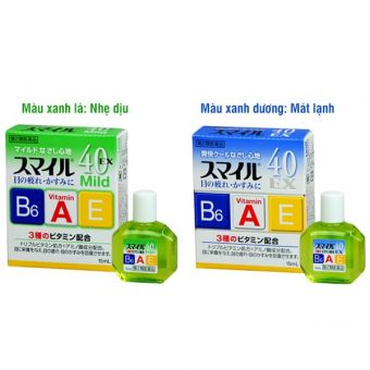 Nước nhỏ mắt Lion 40 EX Mild Nhật có 2 màu, chai 15ml