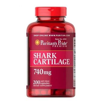 Sụn Vi Cá Mập Của Mỹ Shark Cartilage Puritan's Pride-100 Viên-740mg