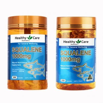 Dầu gan cá mập Healthy Care Squalene 1000mg chính hãng Úc