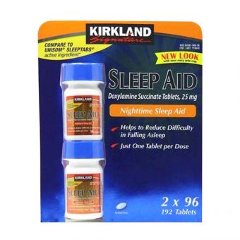 Viên uống hỗ trợ giấc ngủ Kirkland Sleep Aid 2 hộp x 96 viên