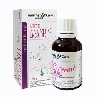 Healthy Care Kids Zinc + vitamin C Liquid 25ml của Úc 