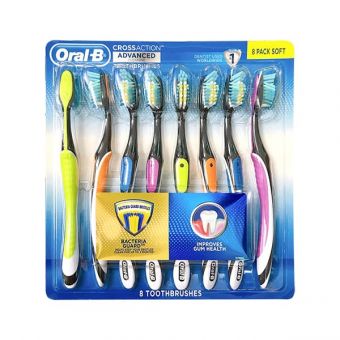 Set 8 bàn chải đánh răng Oral-B Cross Action xách tay Mỹ 