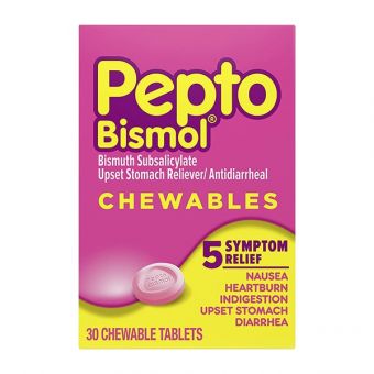 Thuốc chuyên trị đau dạ dày Pepto Bismol Chewables 30 viên