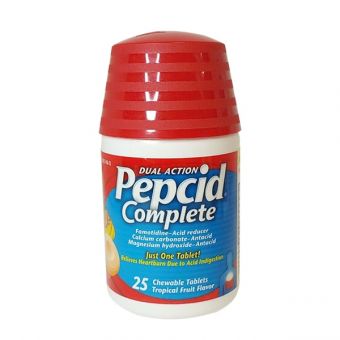 Viên ngậm giảm ợ nóng Pepcid Complete 25 viên của Mỹ 