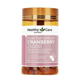 Viên uống Healthy Care Cranberry 25000mg của Úc hộp 90 viên