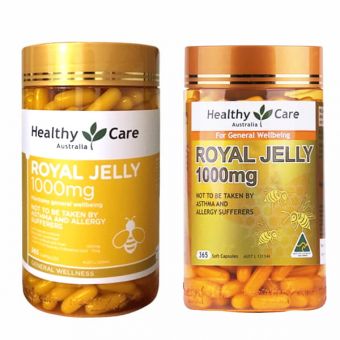 Sữa ong chúa Healthy Care Royal Jelly 1000mg 365 viên của Úc