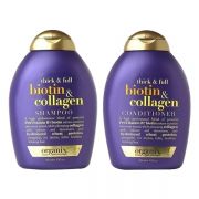 Bộ dầu gội và dầu xả Thick and Full Biotin Collagen Organix 385ml