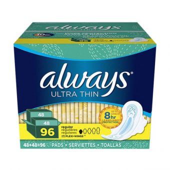 Băng vệ sinh Always Ultra Thin 96 miếng sử dụng ban ngày