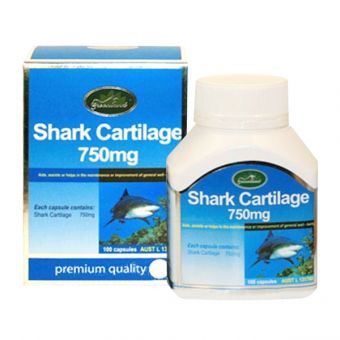Sụn Vi Cá Mập Úc Greenland Shark Cartilage 750mg Hộp 100 Viên