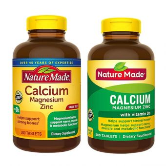 Viên Bổ Sung Calcium With Vitamin D Của Nature Made Mỹ - 300 Viên