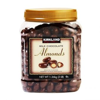 Socola hạnh nhân Kirkland Milk Chocolate Almonds 1.36kg