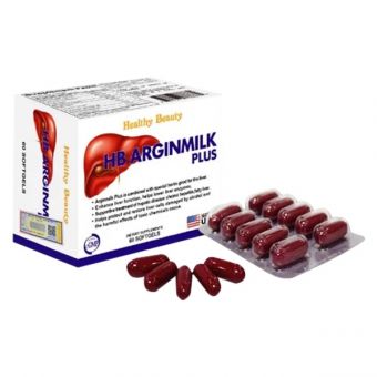 Viên uống bổ gan HB Arginmilk Plus 60 viên của Healthy Beauty