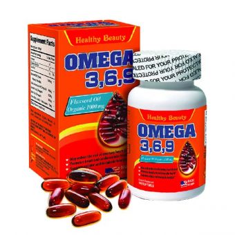Viên uống Omega 3 6 9 Flaxseed Oil Organic Healthy Beauty