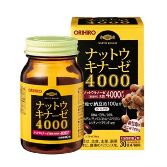 Viên uống phòng chống đột quỵ Nattokinase 4000FU Orihiro