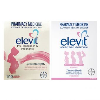 Viên Vitamin Và Khoáng Chất Cho Bà Bầu Elevit Bayer-100 Viên