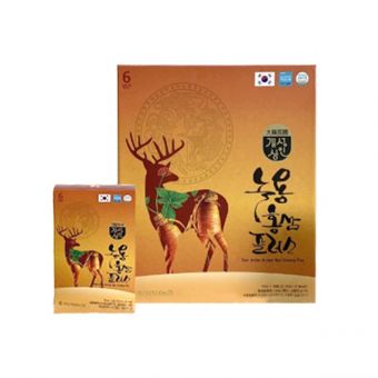Nước hồng sâm nhung hươu Medicinal 30 gói x 70ml hộp vàng