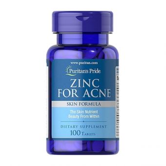 Viên kẽm trị mụn Puritan’s Pride Zinc For Acne 100 viên Mỹ