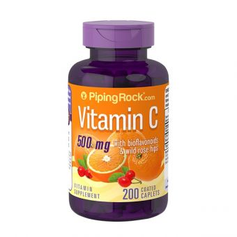 Viên uống tăng đề kháng Piping Rock Vitamin C 500mg của Mỹ