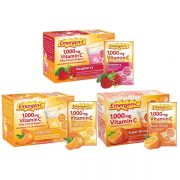 Bột sủi hòa tan Emergen-C 1000mg 90 gói của Mỹ - 3 hương vị