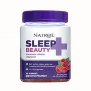 Kẹo dẻo hỗ trợ giấc ngủ Natrol Sleep Beauty Melatonin Biotin  Vitamin E Gummies của Mỹ