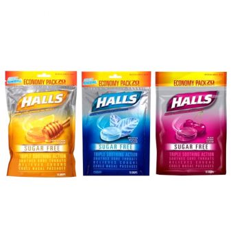 Kẹo ngậm trị ho Halls của Mỹ - Nhiều hương vị 