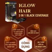 Dầu gội phủ bạc tóc Iglow Hair 3 in 1 Hàn Quốc hộp 15ml x 5 gói