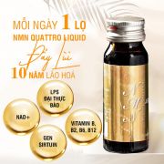 Nước uống NMN Quattro Liquid 15000 Hộp 10 chai x 30ml