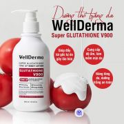 Dưỡng thể trắng da Wellderma Glutathione V900 Tone Up 300ml