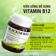 Viên uống bổ sung Blackmores Vitamin B12 Úc 75 viên