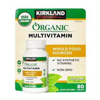 Vitamin tổng hợp Kirkland Organic Multivitamin 80 viên Mỹ