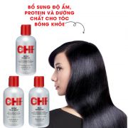 Set 3 món dầu gội, dầu xả, dầu dưỡng tóc CHI Essential Care