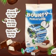 Socola nhân dừa Bounty Miniatures gói 100g - Xách tay Mỹ 
