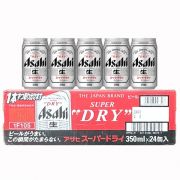 Bia Asahi Super Dry 350ml Nhật Bản, thùng 24 lon