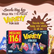 Socola tổng hợp Mega Mix 116 Pieces 1,6kg của Úc