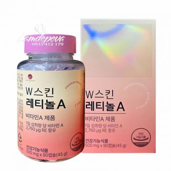 Viên uống W Skin Retinol Kwangwoon 90 viên của Hàn